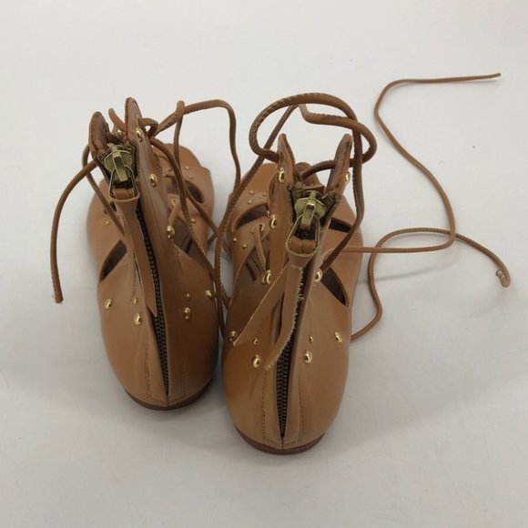 IRO Camel tan Xiri gladiator studded lace up sandals size  40 - Picture 7 of 13